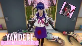 Killing Everyone in Yandere Mode in Amai's Week | Yandere Simulator Demo