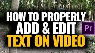 How to Add Text in Adobe Premiere Pro | How to Add Text on Video