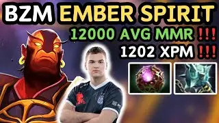🔥 RANK 2 Bzm EMBER SPIRIT Midlane 1202 XPM 🔥 60K DMG DEALT GrandMaster Tier - Dota 2