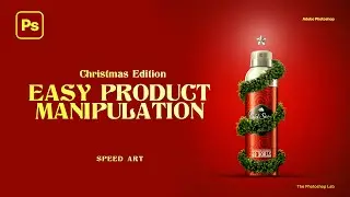 Very Easy Christmas Product Design Poster | Speed Art | Photoshop