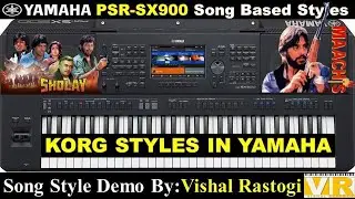 Korg Styles in Yamaha Keyboard || Song Based Styles || Korg PA Series Song Style in Yamaha SX Series