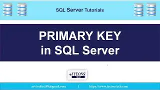 PRIMARY KEY in SQL Server