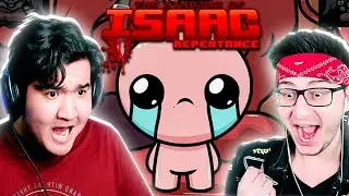 ДЖОННИ УЧИТ МЕНЯ ИГРАТЬ В THE BINDING OF ISAAC | ПЕРВЫЙ РАЗ В АЙЗЕК