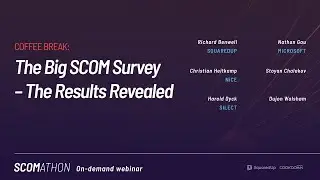 Coffee Break:  The Big SCOM Survey - Results Revealed