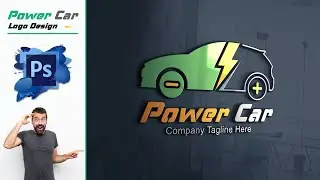 Power Car Logo Template - PHOTOSHOP TUTORIAL