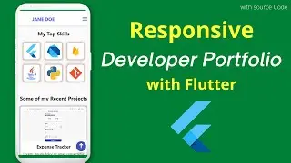 Responsive Developer Portfolio with Flutter Part 2 | Android, iOS, Web, Windows, MacOS