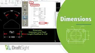 Create Dimension with Fixed Length Extension Line in Dimension Style