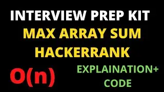 Max Array Sum Hackerrank Solution