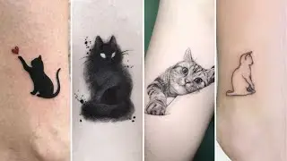 45+ Cutest Small Cat Tattoo Design Ideas For Girls 2025 | Smal Cat Tattoo Designs | Women's Tattoos!