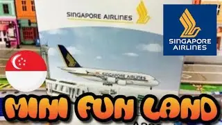 🇸🇬 🛬unboxing Singapore Airlines Airport Play Set A380 (000234)