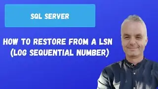 How to RESTORE from a LSN  (log sequential number) ? | SQL server