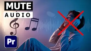 How To Mute Or Delete Audio In Premiere Pro || How to Mute Part of Audio Premiere Tutorial