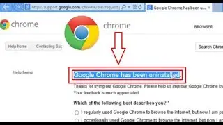 Uninstall Google™ Chrome on Windows® 8 PC