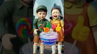 Squid Game AI Rainbow Lollipop ASMR 
