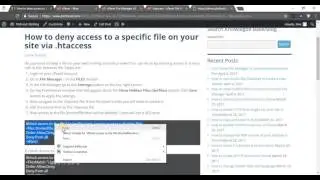 How to deny access to a specific file on your site via .htaccess