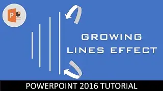 Growing Line Animation in PowerPoint 2016 Tutorial | The Teacher