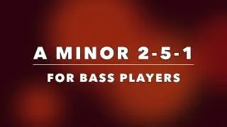 Jazz BASS Backing Track - Medium Swing 2-5-1 (Am)