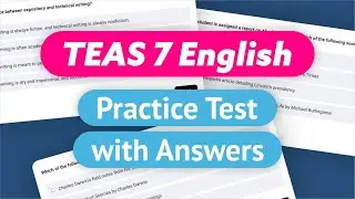 TEAS 7 English Practice Test With Answers 2024