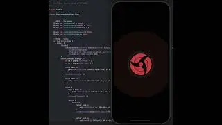 Animated Mangekyou Sharingan created using the SwiftUI Framework