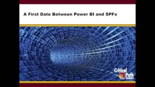 A First Date Between Power BI and the SharePoint Framework