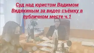 Суд над юристом Вадимом Видякиным за видео съёмку в публичном месте ч.1