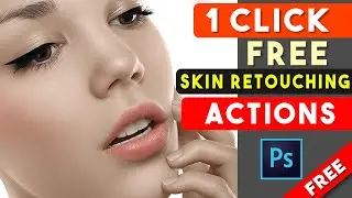 1 Click Skin Retouching Free Photoshop Actions By Shazim Creations ⏬