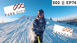 skiing CANYONS at PARK CITY (kind of) | vanlife utah