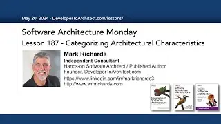 Lesson 187 - Categorizing Architectural Characteristics