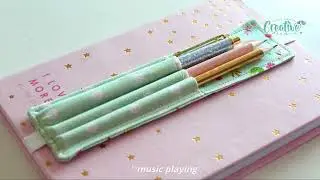 How to Easily Sew a DIY PEN HOLDER - A Notebook Must-Have!