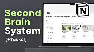 BEST Knowledge Management System with Tasks? | Second Brain Notion Template Tour