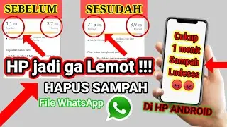 Cara Menghapus file Sampah tersembunyi di WhatsApp || Cara hapus file sampah di HP Android