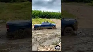 Ram 1500 Off Road Mud Water Hole Challenge!! #youtubeshorts #ram1500 #offroad