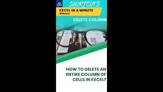 DELETE COLUMN EXCEL IN A MINUTE  