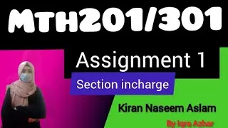 mth301 assignment 1 2023||mth 201 assignment 1 2023||