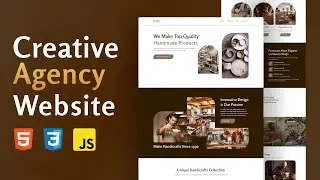 How to Make Responsive Agency Website Using HTML CSS JavaScript