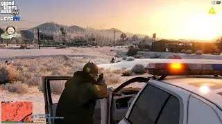 GTA V - LSPDFR 0.4.9🚔 - LSSD/LASD - Sheriff Winter Patrol - Arrest Warrants | Shootouts - 4K