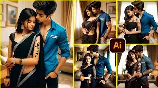 Viral Couple Romantic Wala Ai Photo Editing । How To Make Bing Image Creator। Bing Image Creator