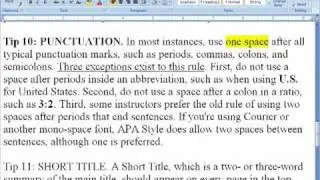 How to Format a Paper in APA Style