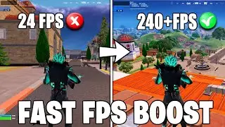 How To Fix STUTTERS, FPS Drops & Boost FPS In Fortnite Chapter 5 Season 2! (2024)