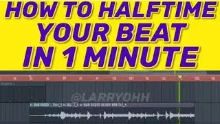 How to halftime your beat in 1 minute! (FL Studio)