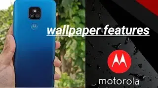 moto e7 plus wallpaper features