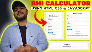 BMI Calculator Using HTML CSS & JavaScript |