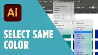 How to Select Same Fill Color in Adobe Illustrator: Change Multiple Colors In One Click