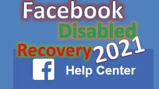 Facebook disabled account recovery 2021 English