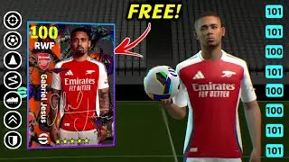 Free Gabriel Jesus Max Level Training In eFootball 2025 | Gabriel Jesus Best Training Guide 🔥