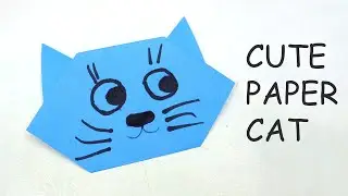 How to Make a Cute Paper Cat - Easy Origami Cat Face