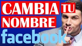 ✅Como CAMBIAR el NOMBRE en FACEBOOK 2023 Pc o laptop