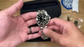 Watchdives WD1680Q Sapphire Crystal Quartz Dive Watch - Silent Unboxing