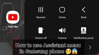 How to use Assistant menu in New Samsung phone😱🤔#Samsung phone secret# Samsung phone# shots