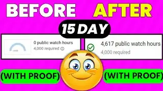 Complete 4000 Hours Watchtime In 15 Days & GET MONETIZED🤑